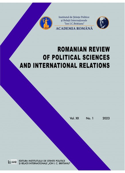 Romanian Review of Political Sciences and International Relations No. 1 / 2023 Romanian Review of Political Sciences and International Relations No. 1 / 2023