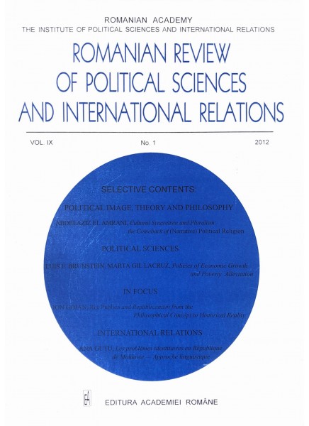 Romanian Review of Political Sciences and International Relations Nr.1 / 2012