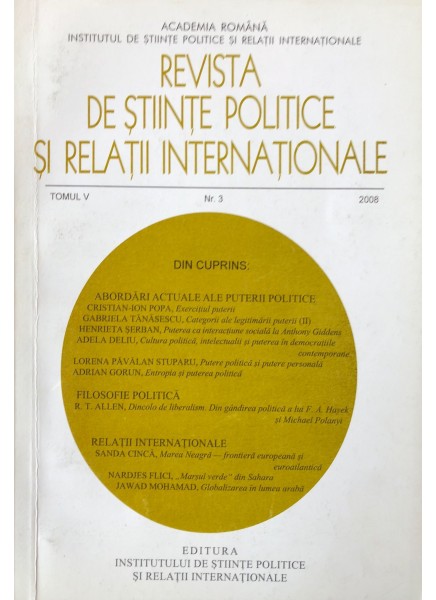 Revista de Științe Politice și Relații Internaționale nr.4 /2008